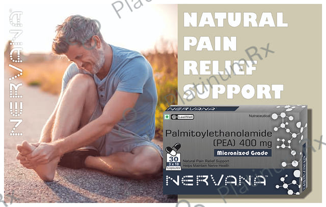 Nervana Micronized Palmitoylethanolamide 400Mg (Pea), Sciatica Nerve Compression, Bladder Pain Relief Capsule