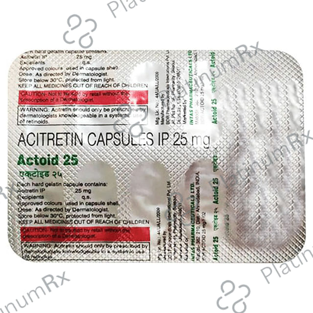 Actoid 25mg Capsule 10s