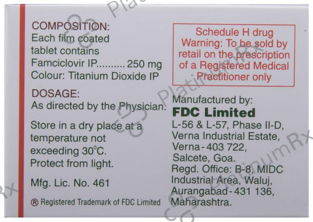 Virovir 250mg Tablet 6s