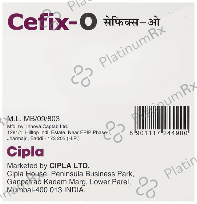 Cefix O 200/200mg Tablet 10s