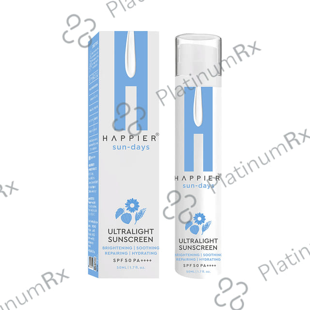 Happier Sun Days Ultralight Sunscreen Gel SPF 50 PA++++ Cream 50ml