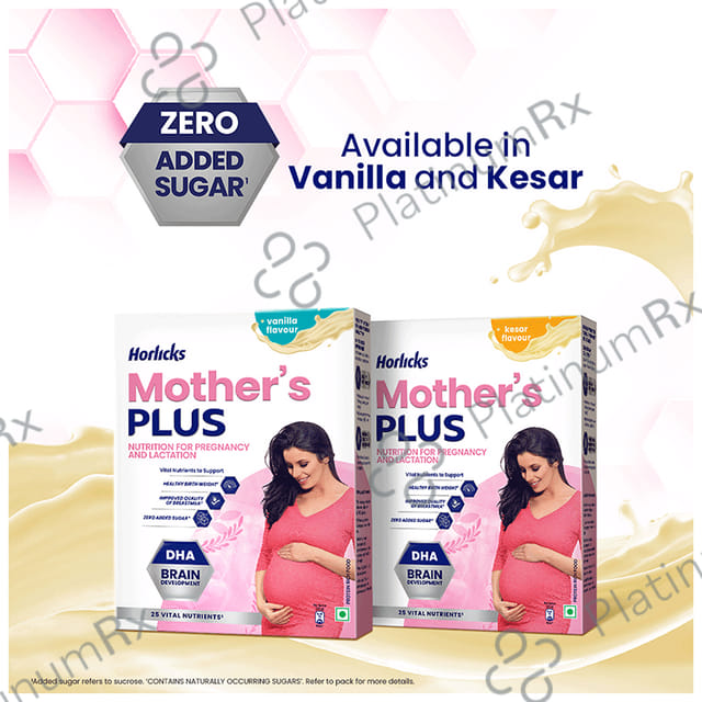 Horlicks Mother's Plus Nutrition for Pregnancy & Lactation - Flavour Vanilla