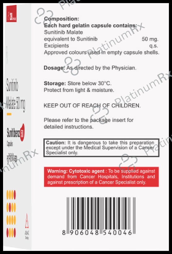 Sunitibenz 50mg Capsule 28s