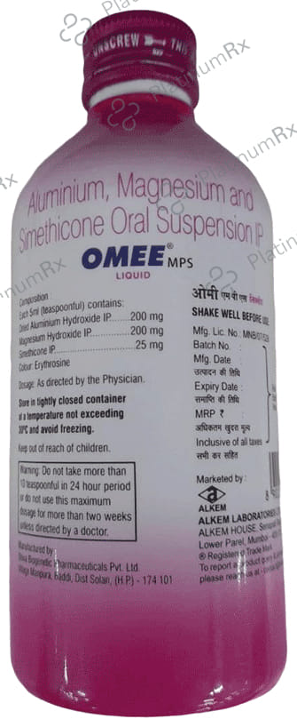 Omee Mps Mint 200/200/25mg Suspension 200ml