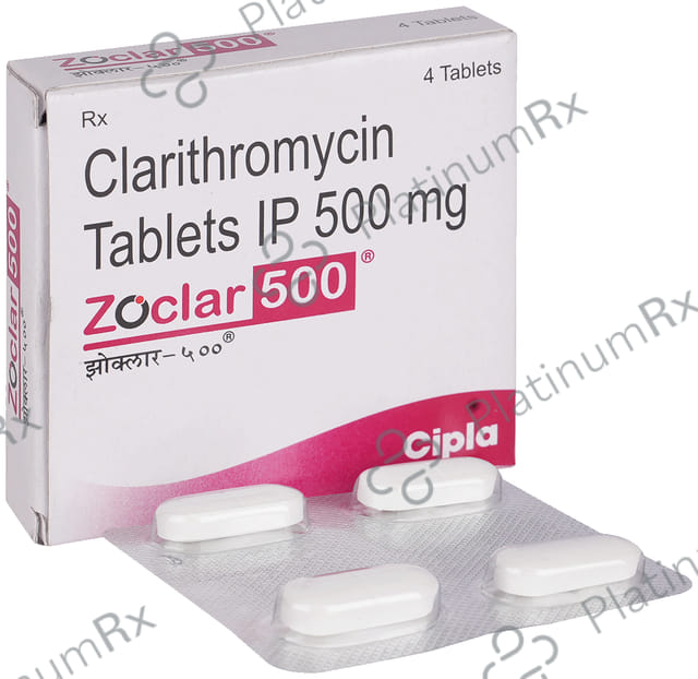 Zoclar 500mg Tablet 4s