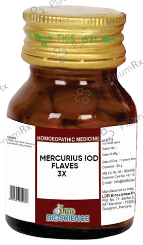 LDD Bioscience Mercurius Iod Flaves 3X 25 gm