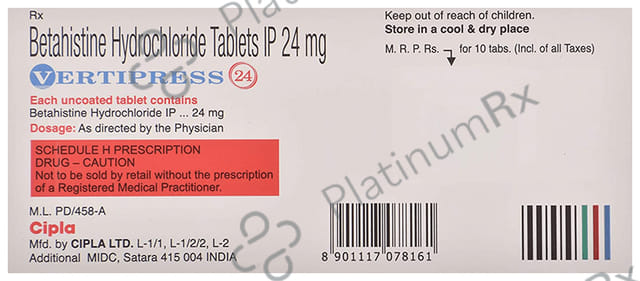 Vertipress 24 Tablet