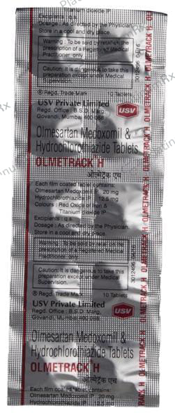Olmetrack H 12.5/20mg Tablet 10s
