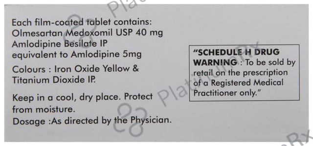 Olmat 40 AM 5/40mg Tablet 10s