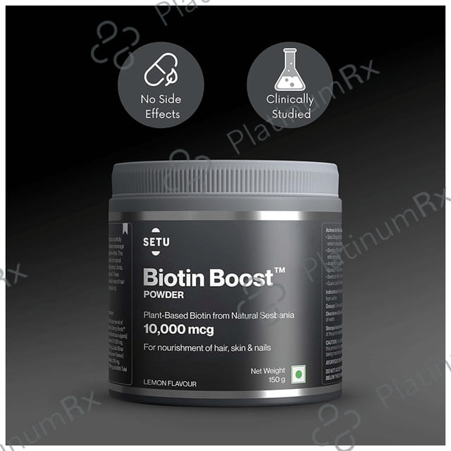 Setu Biotin Boost Powder for Hair, Skin & Nails Lemon