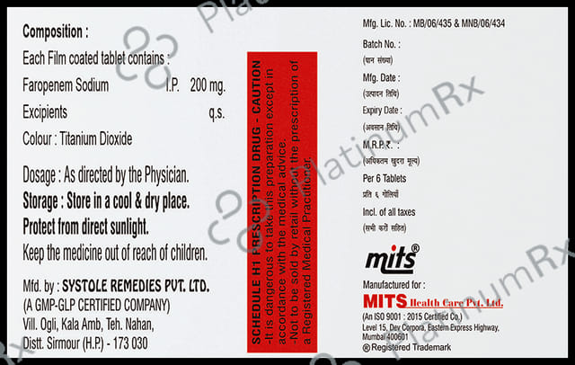 Faromits 200mg Tablet
