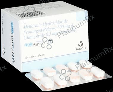 Semi Amaryl M 0.5/500mg Tablet PR 10s