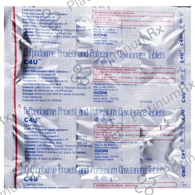 C4U 125/200mg Tablet 10s