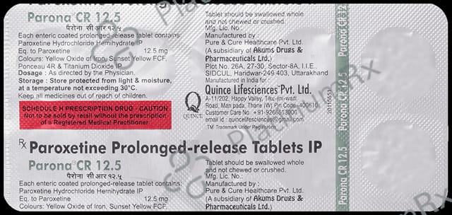 Parona CR 12.5mg Tablet 10s
