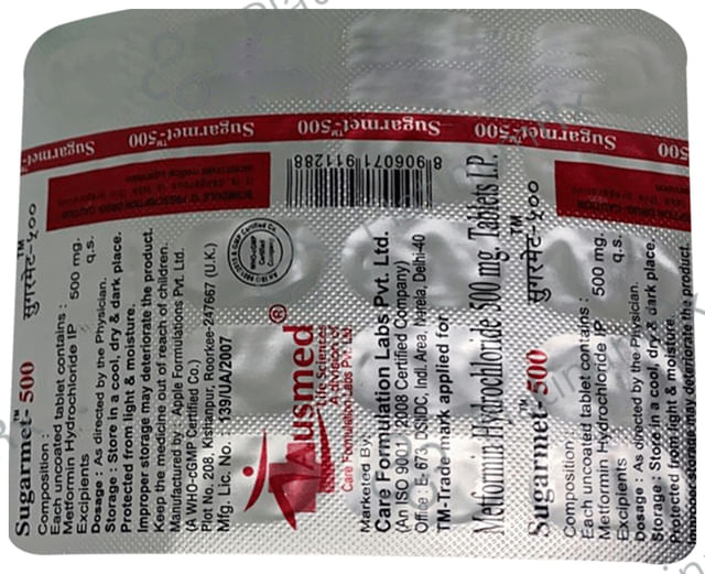 Sugarmet 500 Tablet