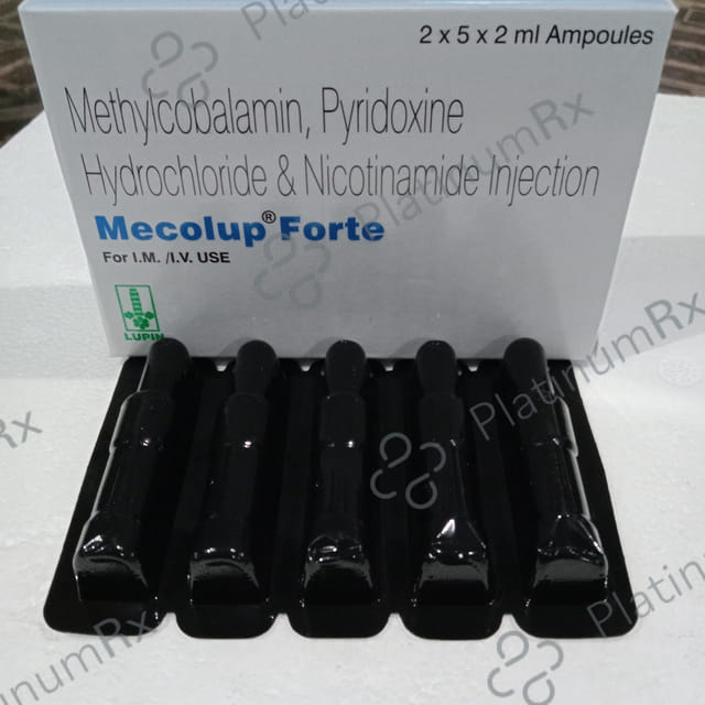 Mecolup Forte 1000mcg/100/100mg Injection 2ml