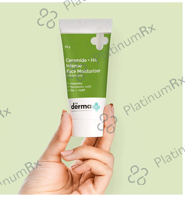 The Derma Co Ceramide+HA (Hyaluronic Acid) Intense Face Moisturizer - For Dry Skin