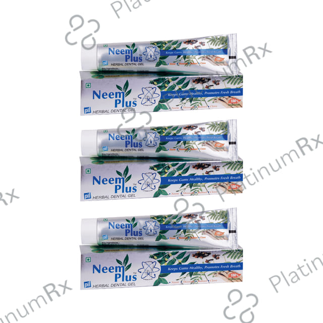 PIL Neem Plus Herbal Dental Gel (100gm Each) 3 Tubes