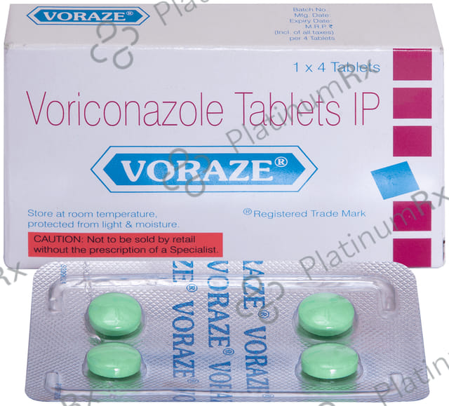 Voraze 200mg Tablet 4s