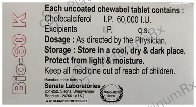 Bio 60K Chewable Tablet