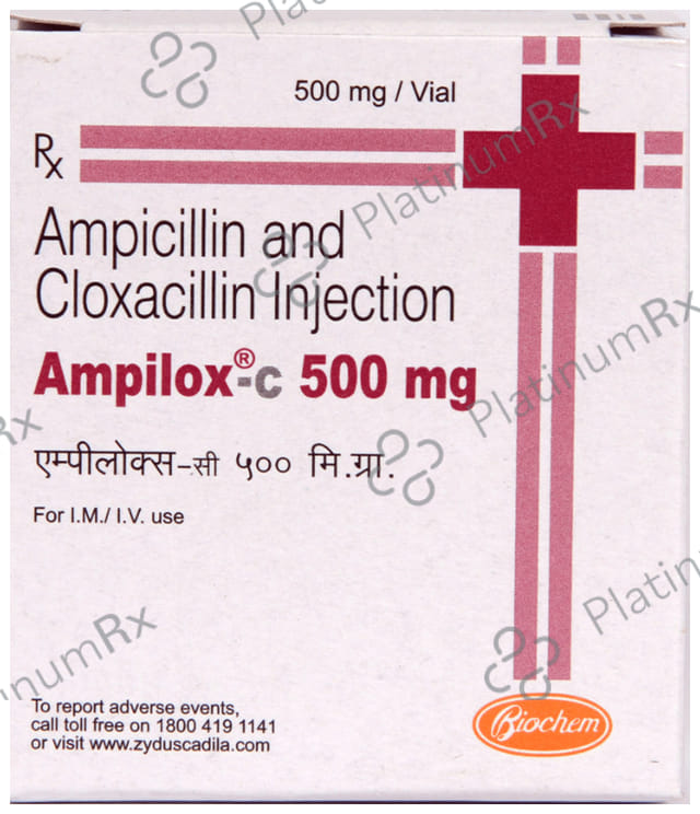 Ampilox C 500/500mg Injection 1s