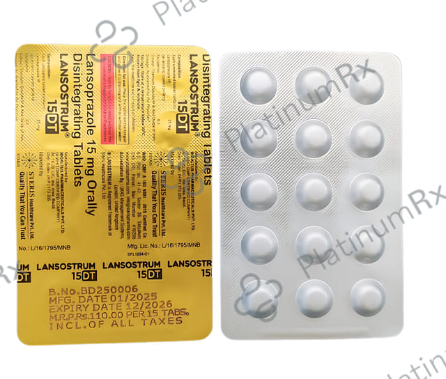 Lansostrum 15mg Junior Tablet 15s