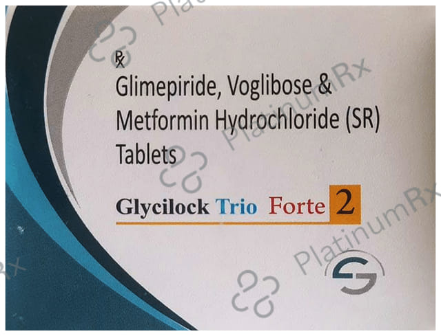 Glycilock Trio Forte 2/1000/0.2mg Tablet SR 10s
