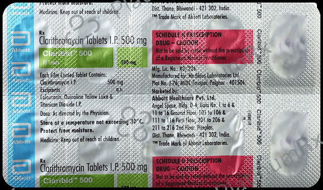 Claribid 500mg Tablet 10s