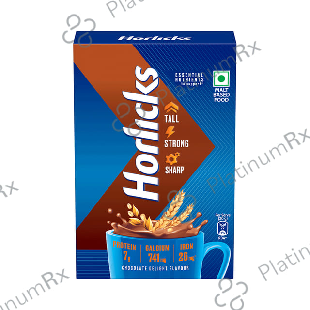 Horlicks Drink - Powder with Zinc, Vitamin C & D - Flavour Chocolate Delight 500 gm