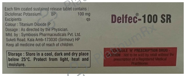Delfec 100 SR Tablet