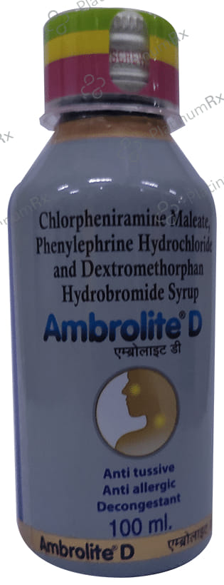 Ambrolite D 2/10/5mg Syrup 100ml