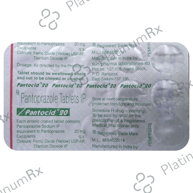 Pantocid 20mg Tablet 15s