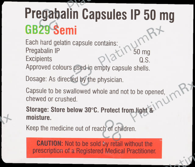 GB 29 Semi 50mg Capsule