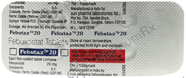 Febutaz 20mg Tablet 10s