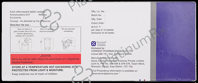 Mucovisc 600mg Effervescent Tablet
