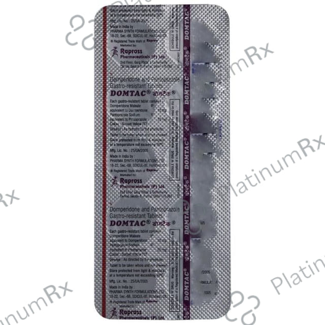 Domtac 10/20mg Tablet 10s