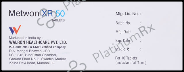 Metwon XR 50 Tablet
