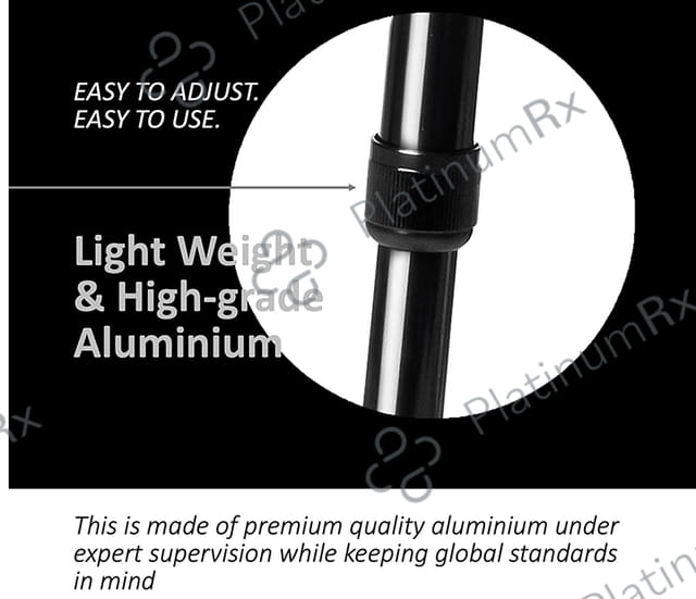 Entros KL 920 L Height Adjustable Walking Stick Black
