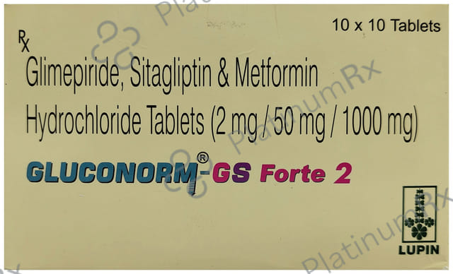 Gluconorm GS Forte 2/1000/50mg Tablet 10s