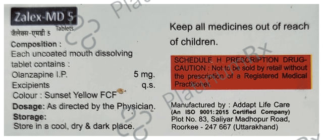 Zalex 5mg Tablet MD
