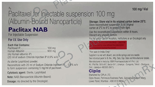 Paclitax Nab 100mg Injection 1 Injection