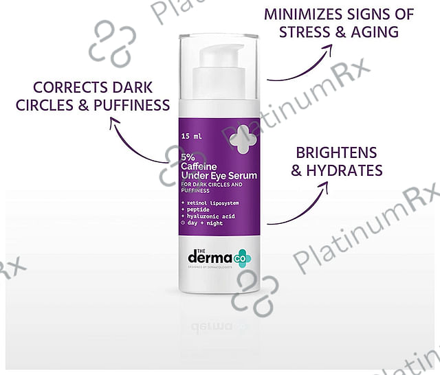 The Derma Co 5% Caffeine Undereye Serum - For Dark Circles & Puffiness