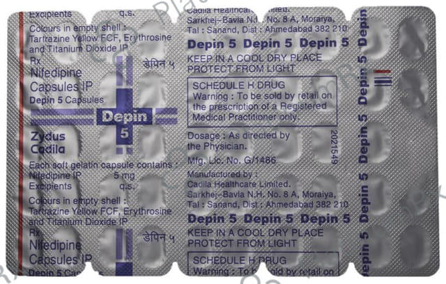 Depin 5mg Capsule 50s