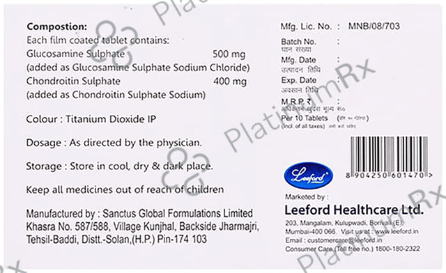 Glucozone CT 400/500mg Tablet 10s