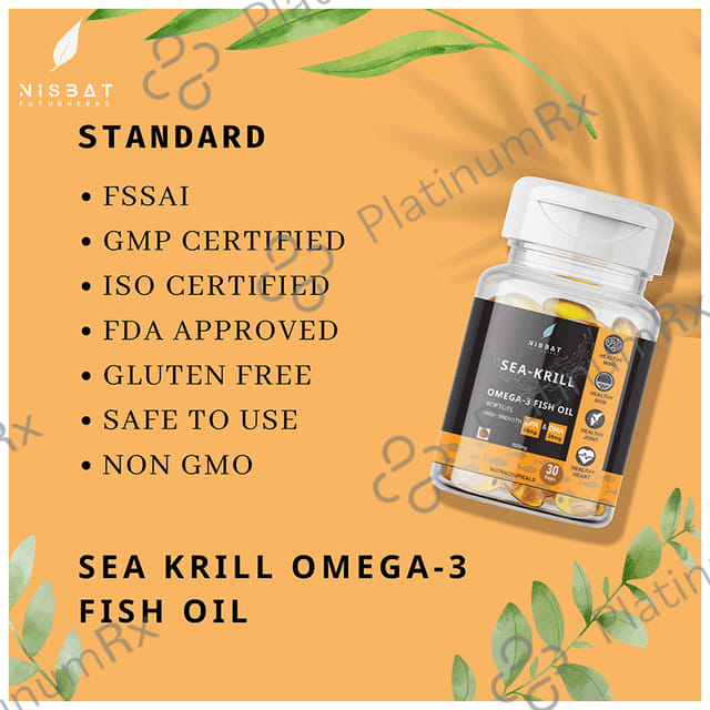 Nisbat Futurherbs Sea Krill Omega 3 Fish Oil 500mg Capsule 30s