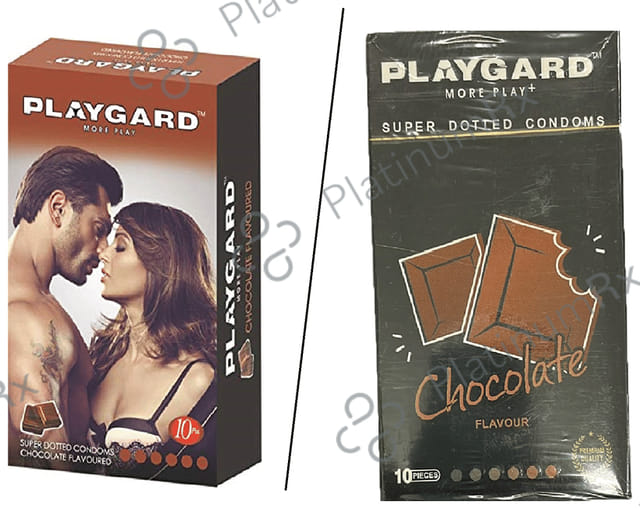 Playgard More Play + Super Chocolate Dotted Condom 10s