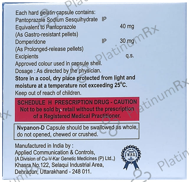 Nvpanon D Capsule SR 10s