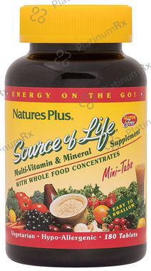Natures Plus Source of Life Multi-Vitamin & Mineral Supplement Tablet