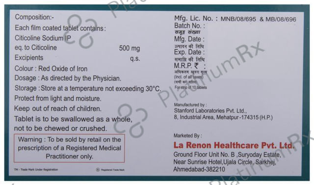 Colihenz 500mg Tablet 10s