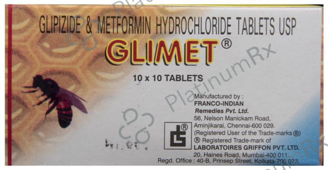Glimet 2.5/250mg Tablet 10s